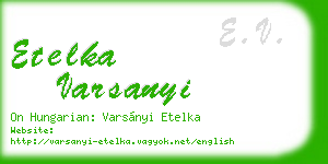 etelka varsanyi business card